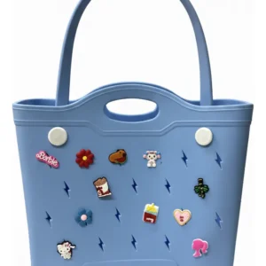 Bolso De Silicona Bogg Bag + 20 Charms Regalo + 2 Manijas - Imagen 3