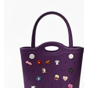 Bolso De Silicona Bogg Bag + 20 Charms Regalo + 2 Manijas - Imagen 5