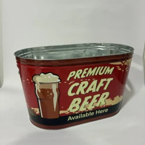 Cubetera De Hierro Vintage Para Cervezas Hielera Portátil - Imagen 4